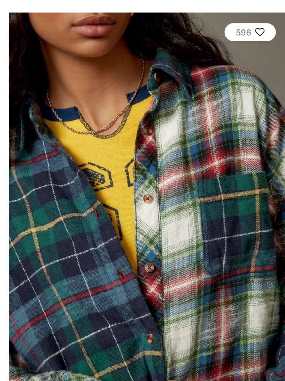 Urban Outfitters BDG One Way Or Another Plaid Flannel Buttondown NWT Size S - Picture 3 of 6